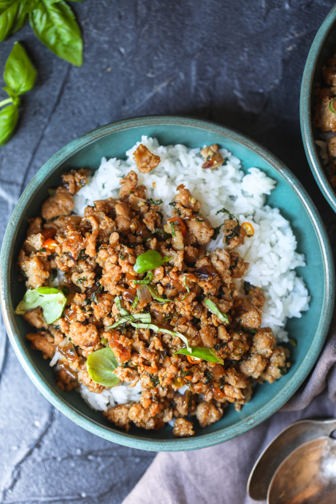 Spicy Thai Basil Chicken - Deliciously Quick and Easy