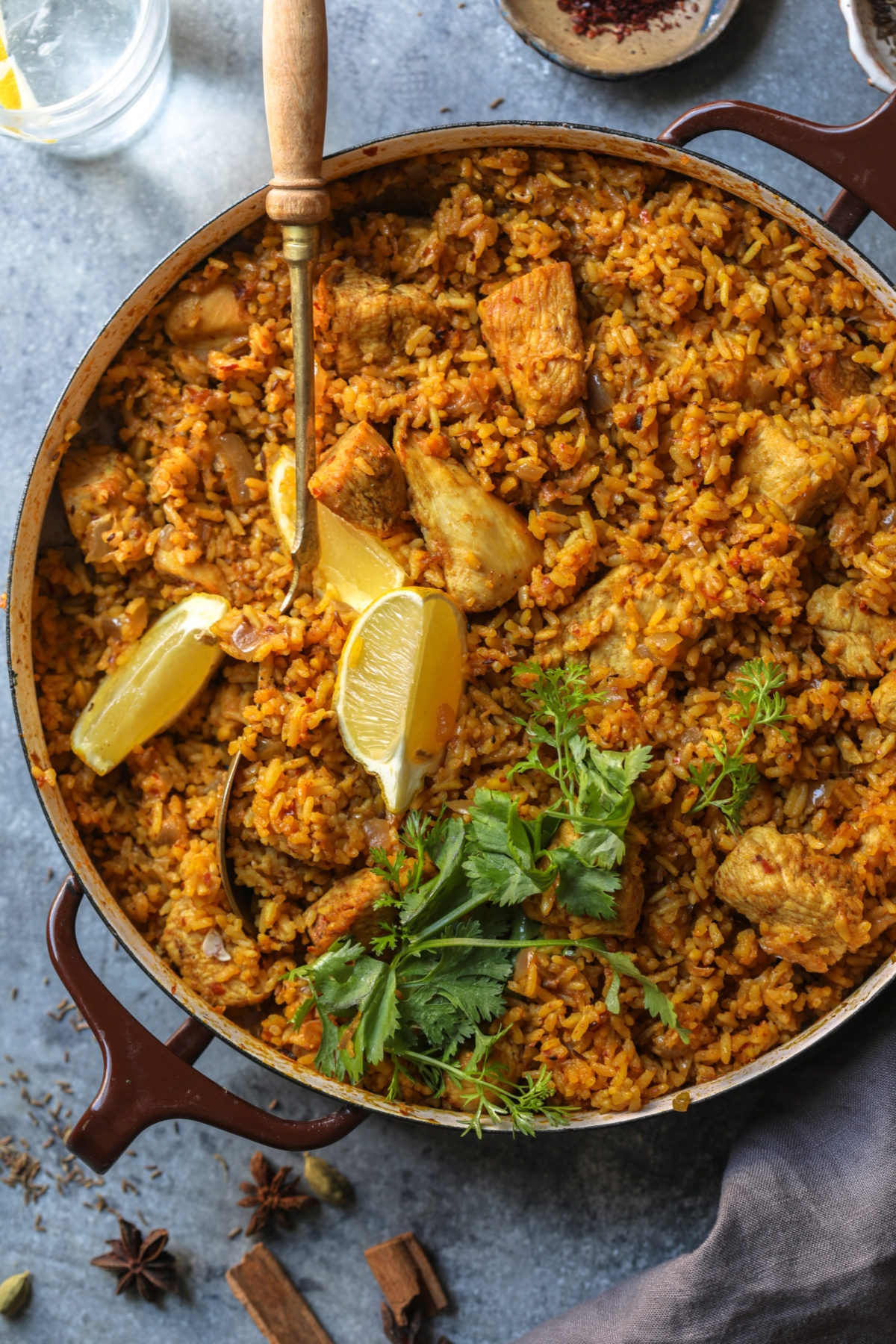 Saffron Chicken Rice One pot Meal #chickenpulao #onepotmeal