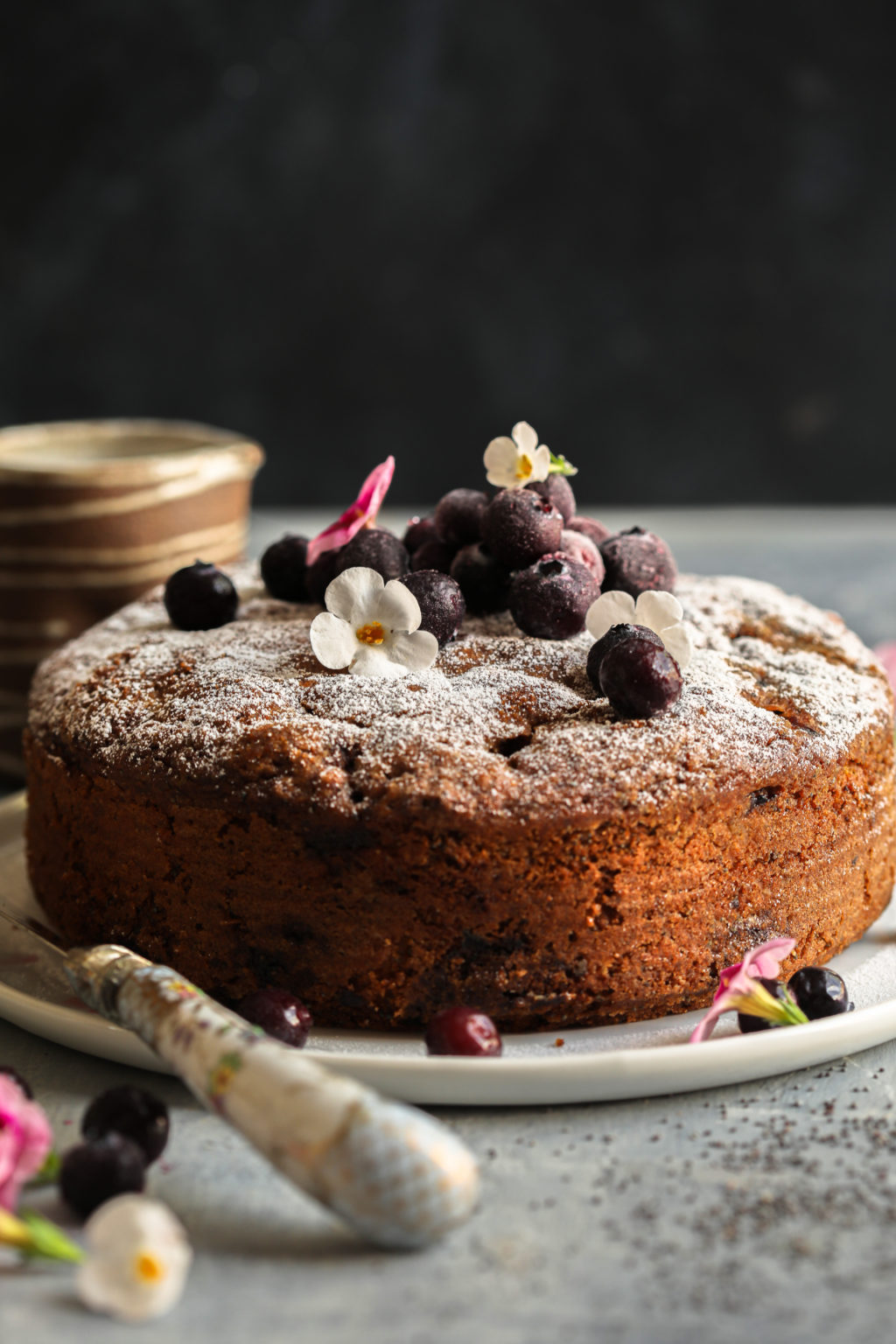 Blueberry Walnut Poppy Seed Cake/ Poppy Seed Cake