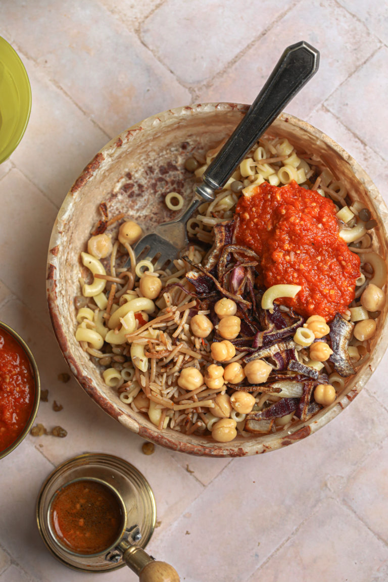 Egyptian Koshari/Kushari - Delicious combo of Carbs